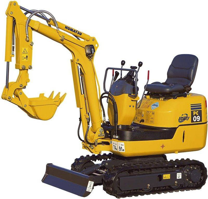 Mini excavator up to 1 t