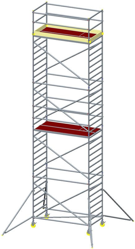 Aluminum tower - width 0.7 m, floor height up to 10.3 m