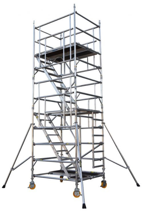 Hliníková schodišťová věž 1,3x2,5x12,3 m