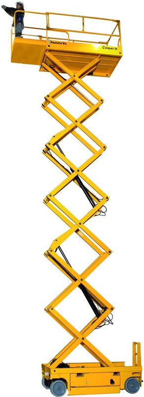 Electric scissor lift 14 m (interior)