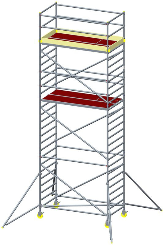 Aluminum tower - width 0.7 m, floor height up to 7.3 m