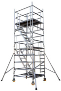 Hliníková schodišťová věž 1,3x2,5x8,3 m