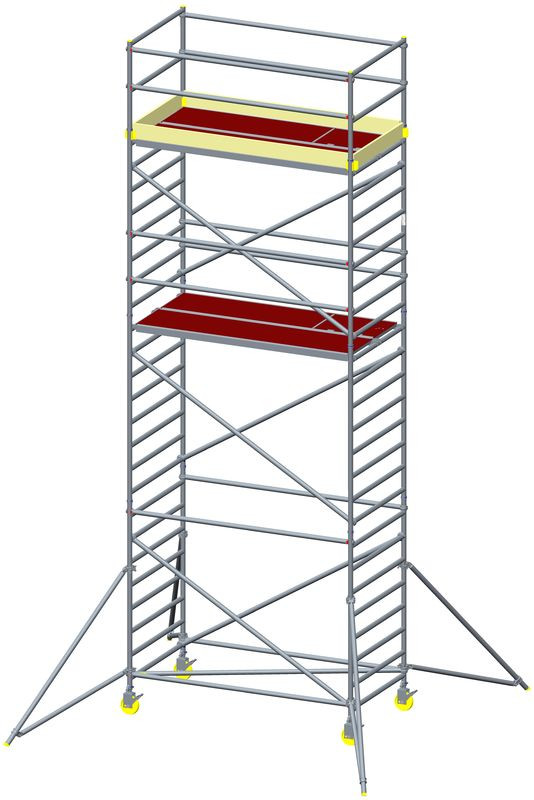 Aluminum tower - width 1.3 m, floor height up to 8.3 m