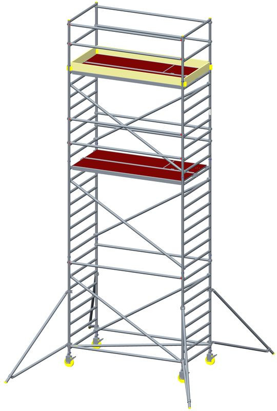 Aluminum tower - width 0.7 m, floor height up to 5.3 m