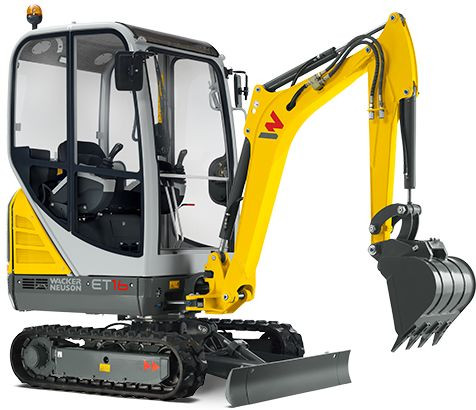 Mini excavator 1.1-1.8 t